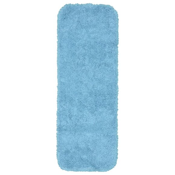Garland Rug Serendipity Washable Nylon Basin Blue Bathroom Runner 22" x 60" - Picture 1 of 3